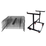 10 Black Crowd Control Barriers & Barricade Cart Steel Barricades Epic Crowd Control