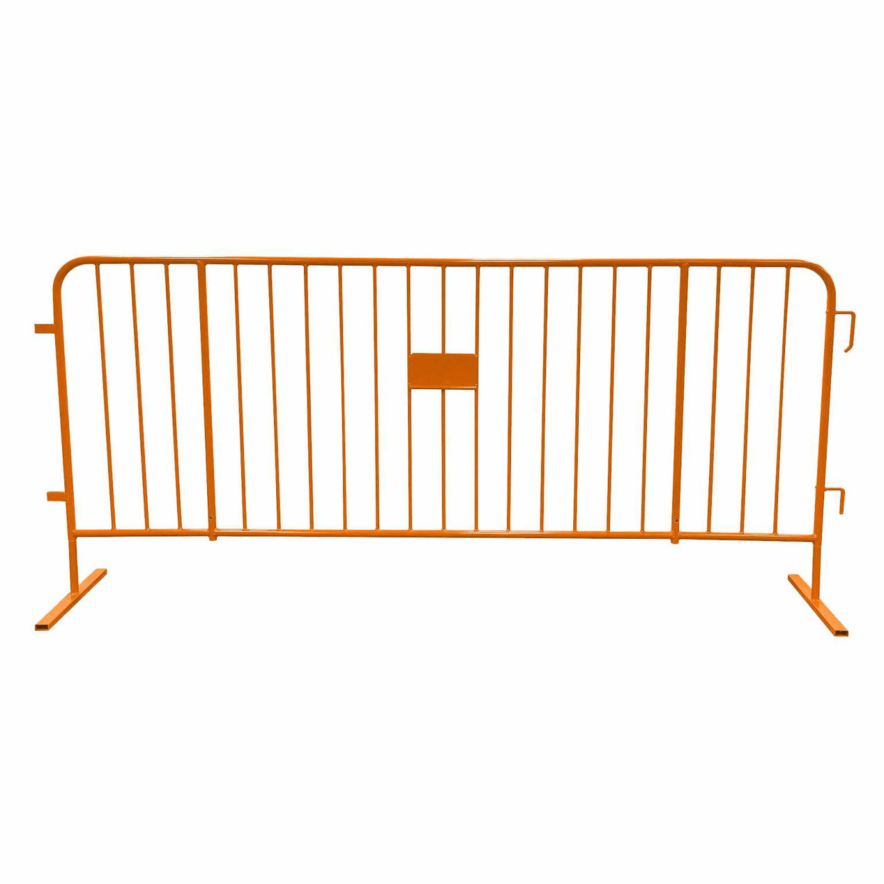 10 Orange Crowd Control Barriers & Barricade Cart Steel Barricades Epic Crowd Control