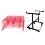 10 Red Crowd Control Barriers & Barricade Cart Steel Barricades Epic Crowd Control