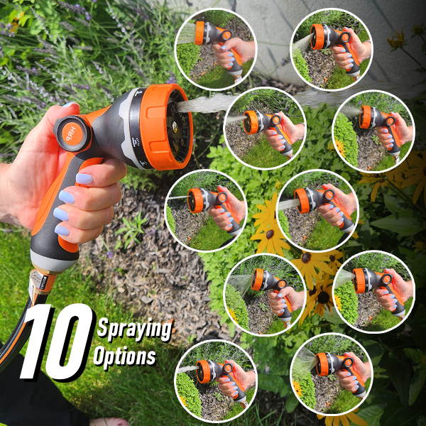 100ft Heavy Duty Retractable Garden Hose Reel Black – Outdoor & Indoor