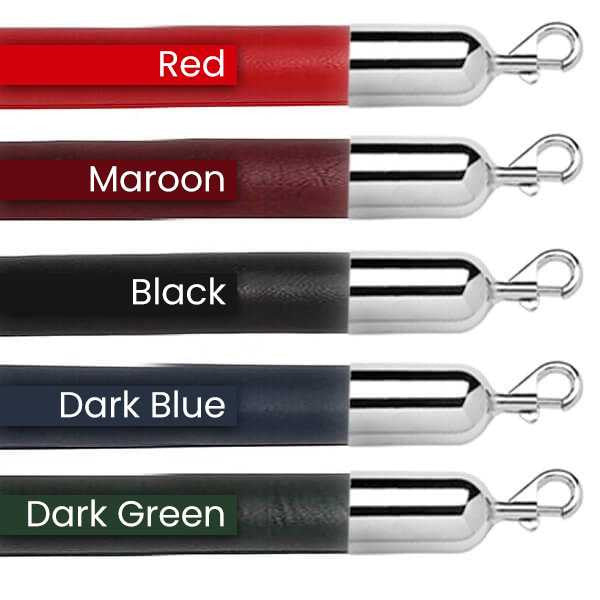 1.5" Naugahyde Stanchion Ropes 4 Foot to 10 Foot Stanchion Ropes Epic Crowd Control