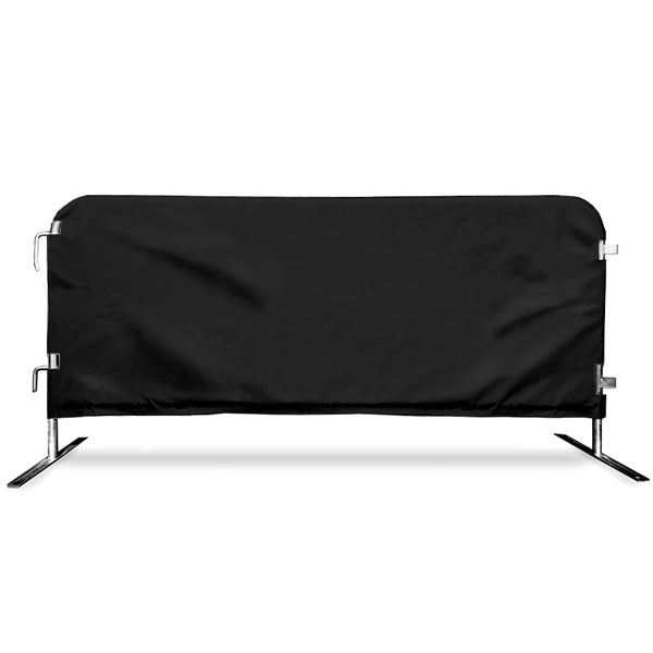 Black cover on a metal frame against a white background