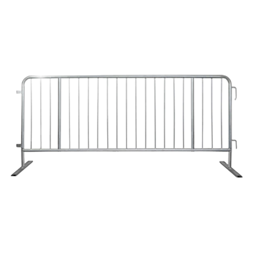 20 8.5 ft Steel Barricades Crowd Control Barriers 1" Frame Flat Feet