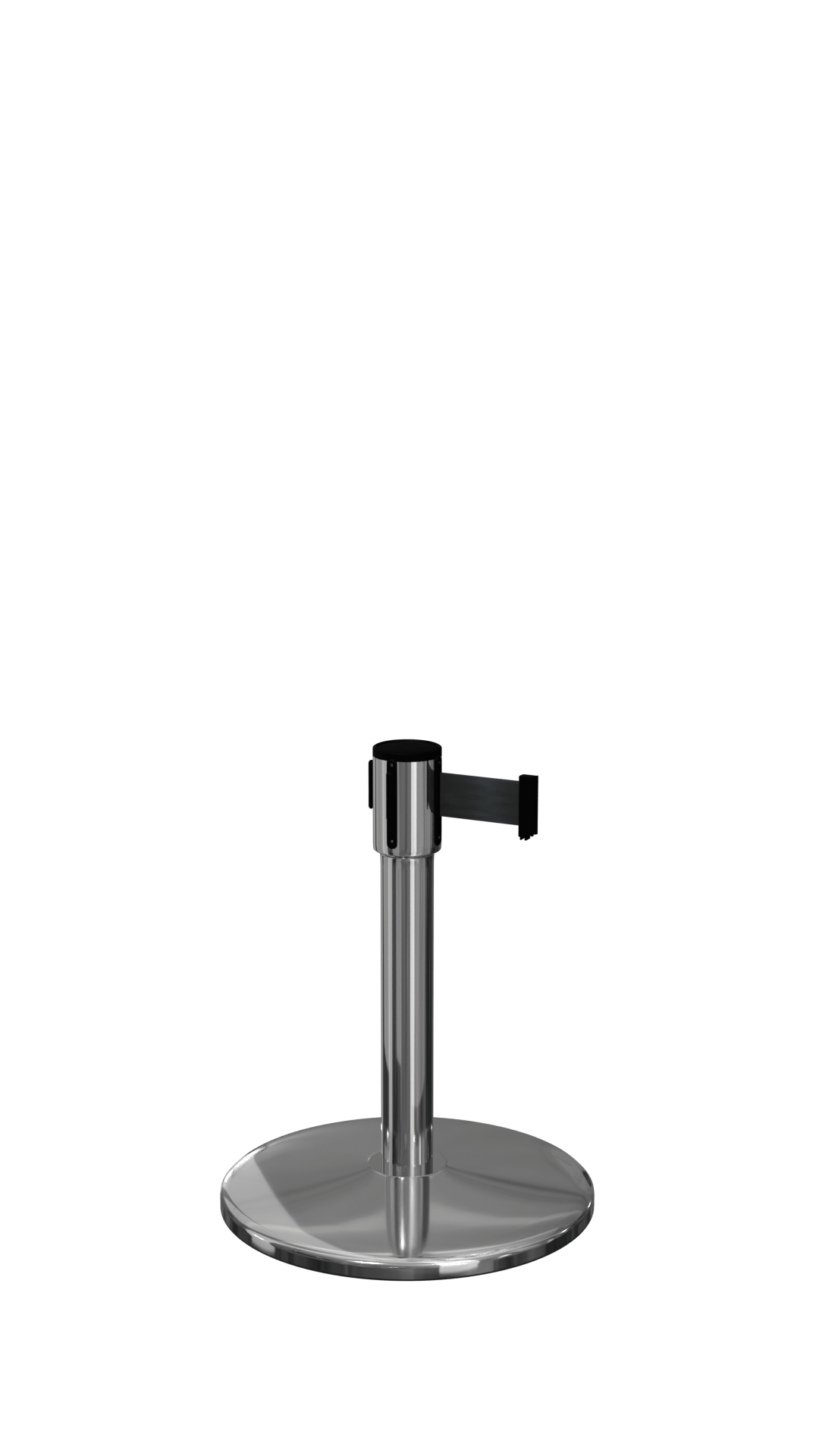 Queue Pro 200 Mini Retractable Stanchion 11 Ft Belt | Polished Stainless Post