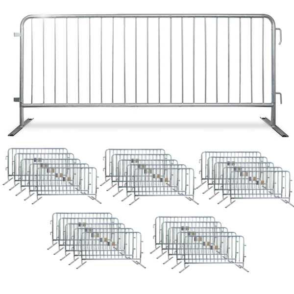 25 Crowd Control Barricades - Steel Barriers Home Epic Crowd Control