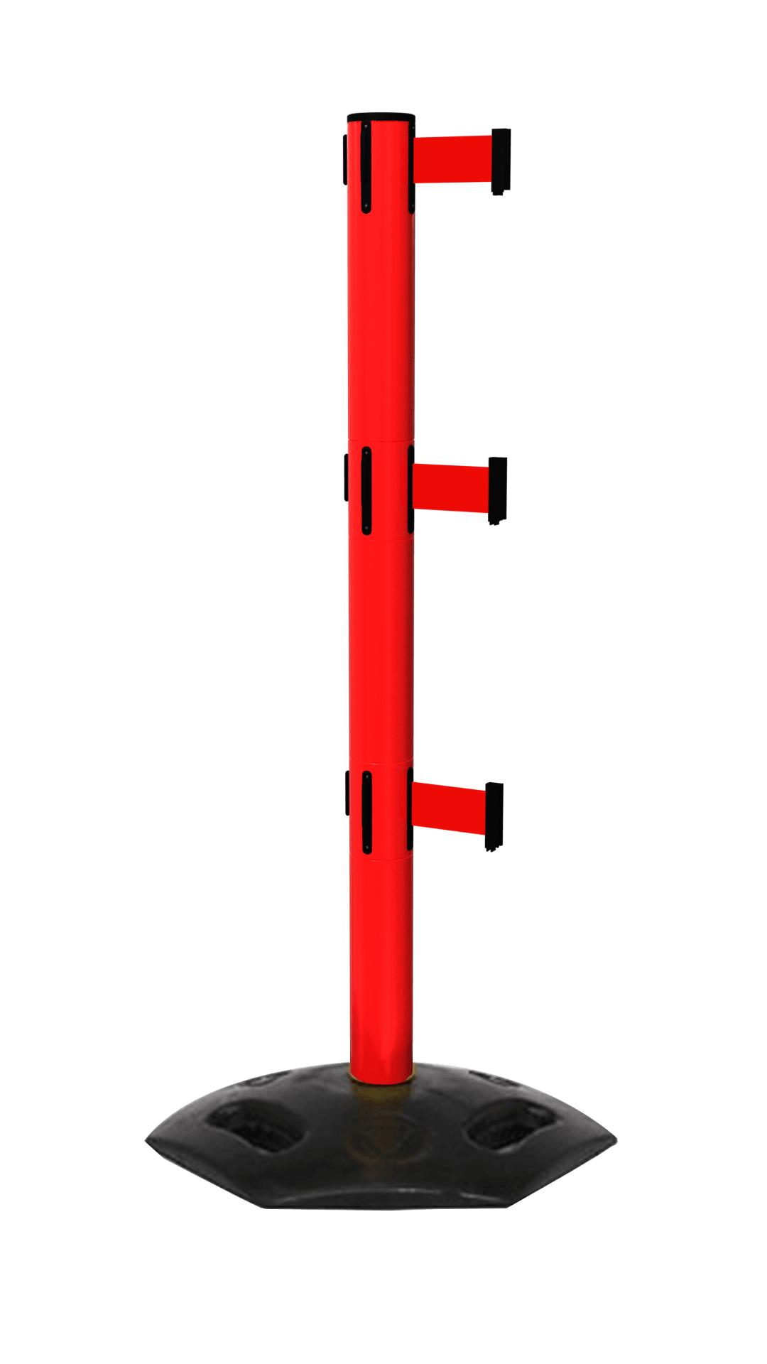 Red Weather Master Triple Safety Retractable Stanchion | 13 Foot Belt