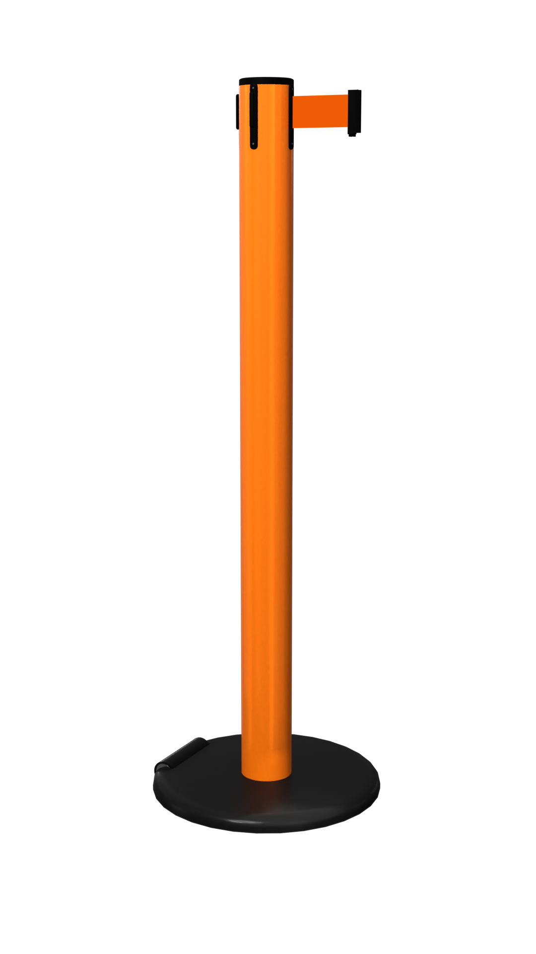 Orange Pro Safety Roller Retractable Stanchion | 16 Ft Safety Barrier