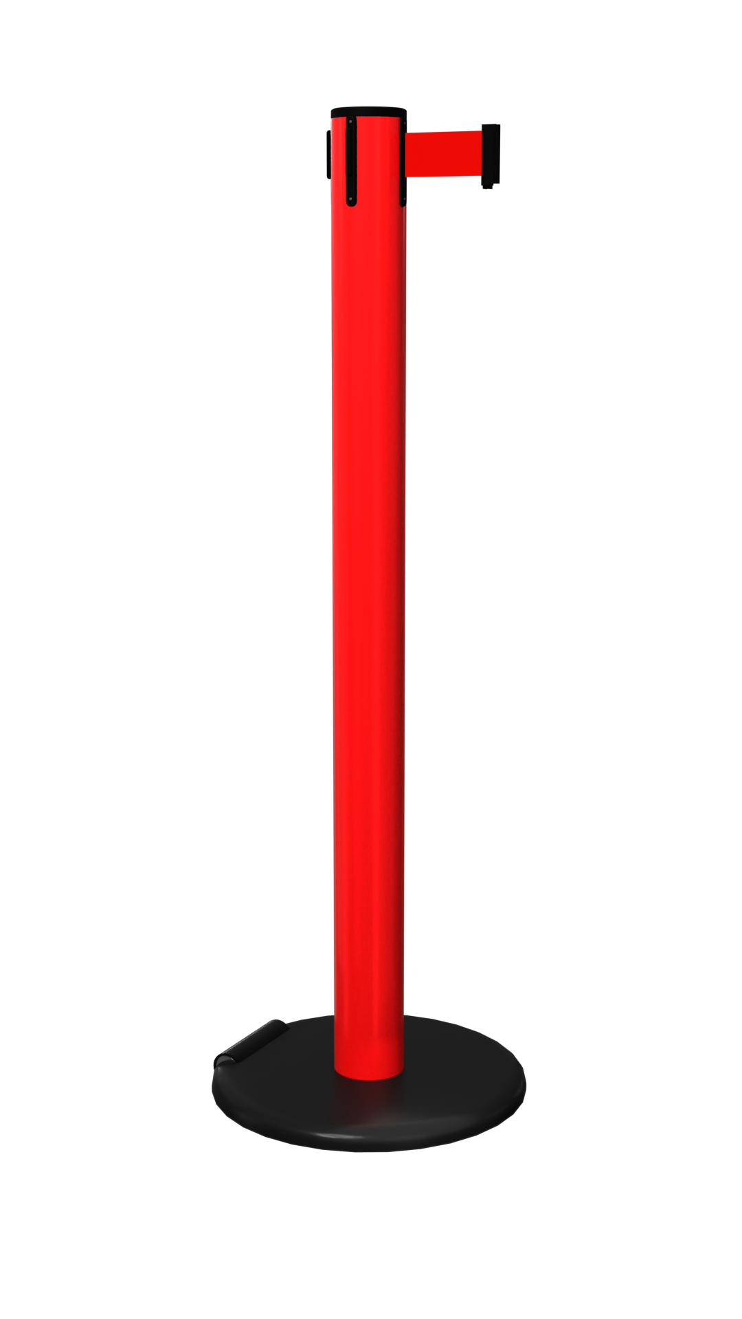 Red Pro Safety Roller Retractable Stanchion | 16 Ft Safety Barrier
