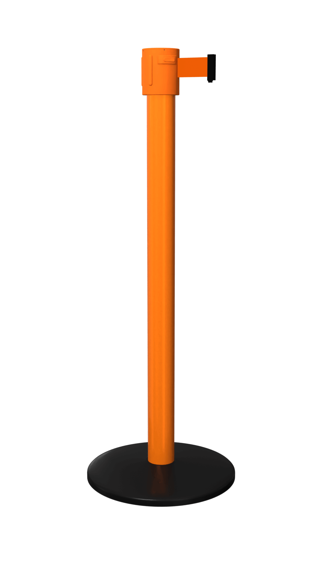 Orange Safety Pro Stanchion 335 Safety Retractable Barrier | 35 Feet