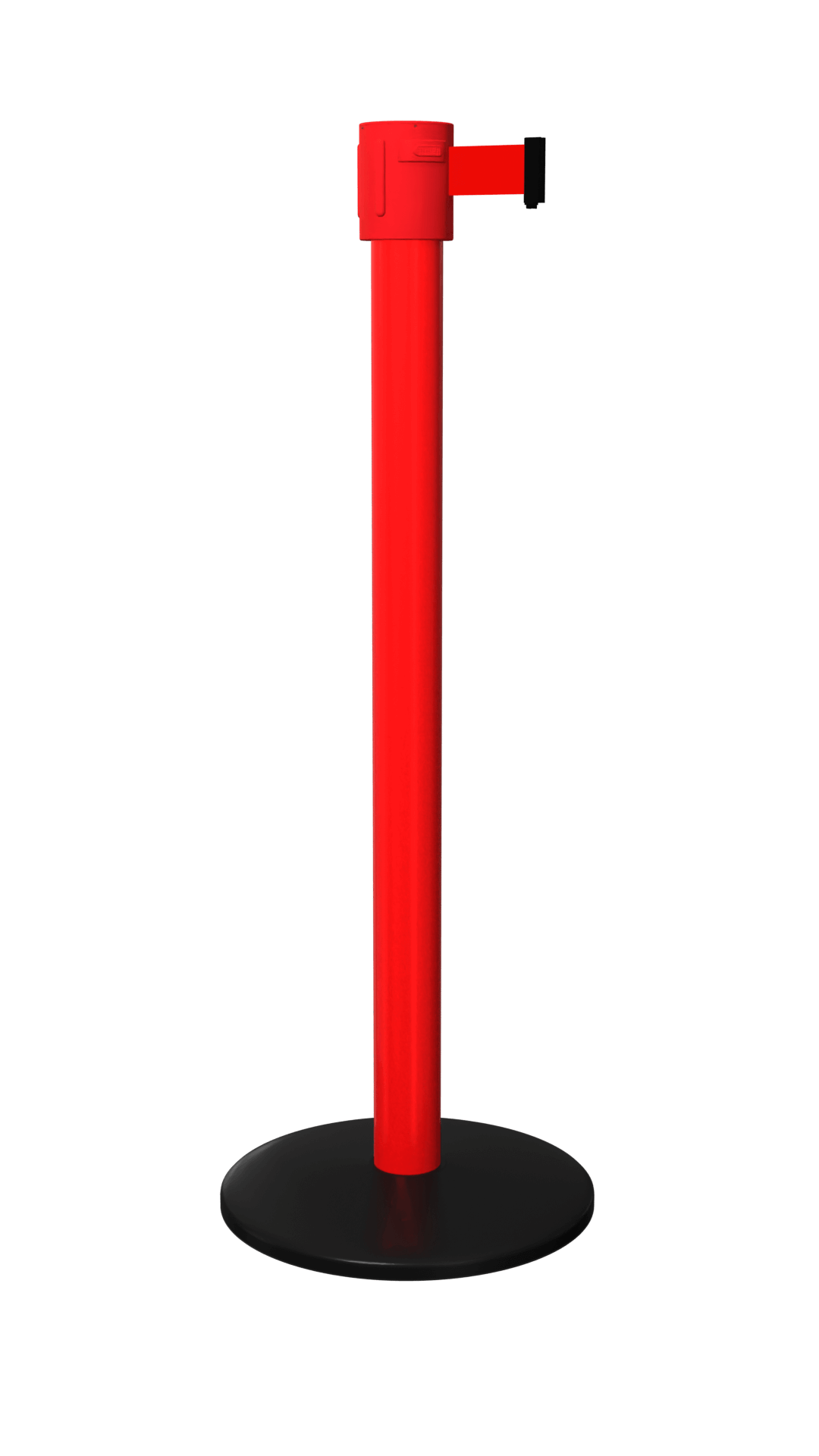 Red Safety Pro Stanchion 335 Safety Retractable Barrier | 35 Feet