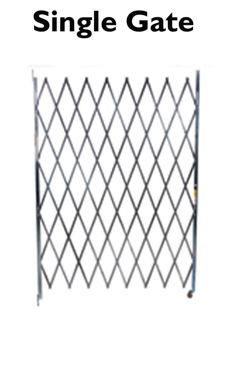 5-6 Foot Wide Single Fixed Gate Accordion Gates Epic Crowd Control