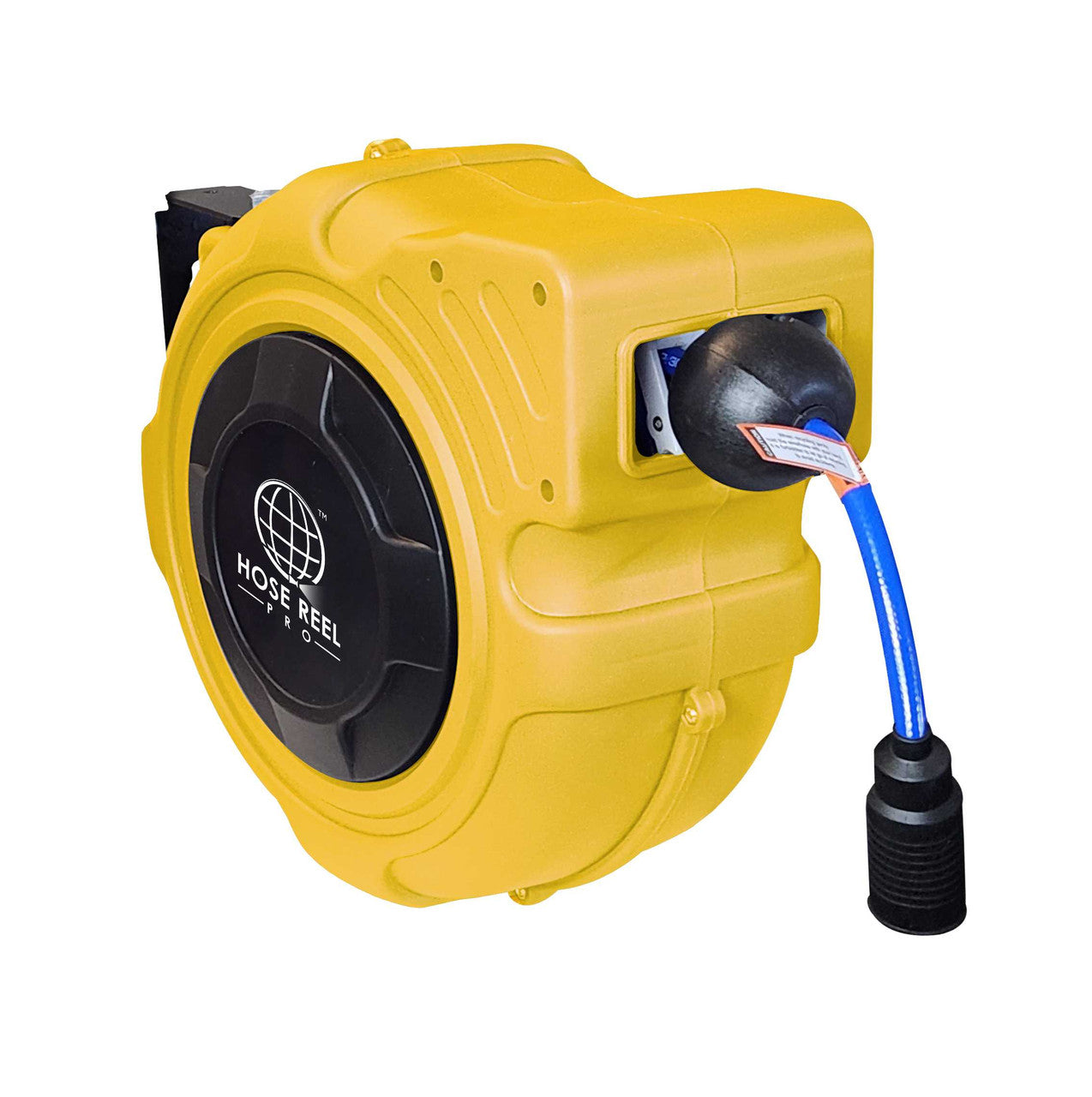 50 Ft Compressed Air Hose Reel - Yellow Retractable Hoses and Cords Epic Crowd Control