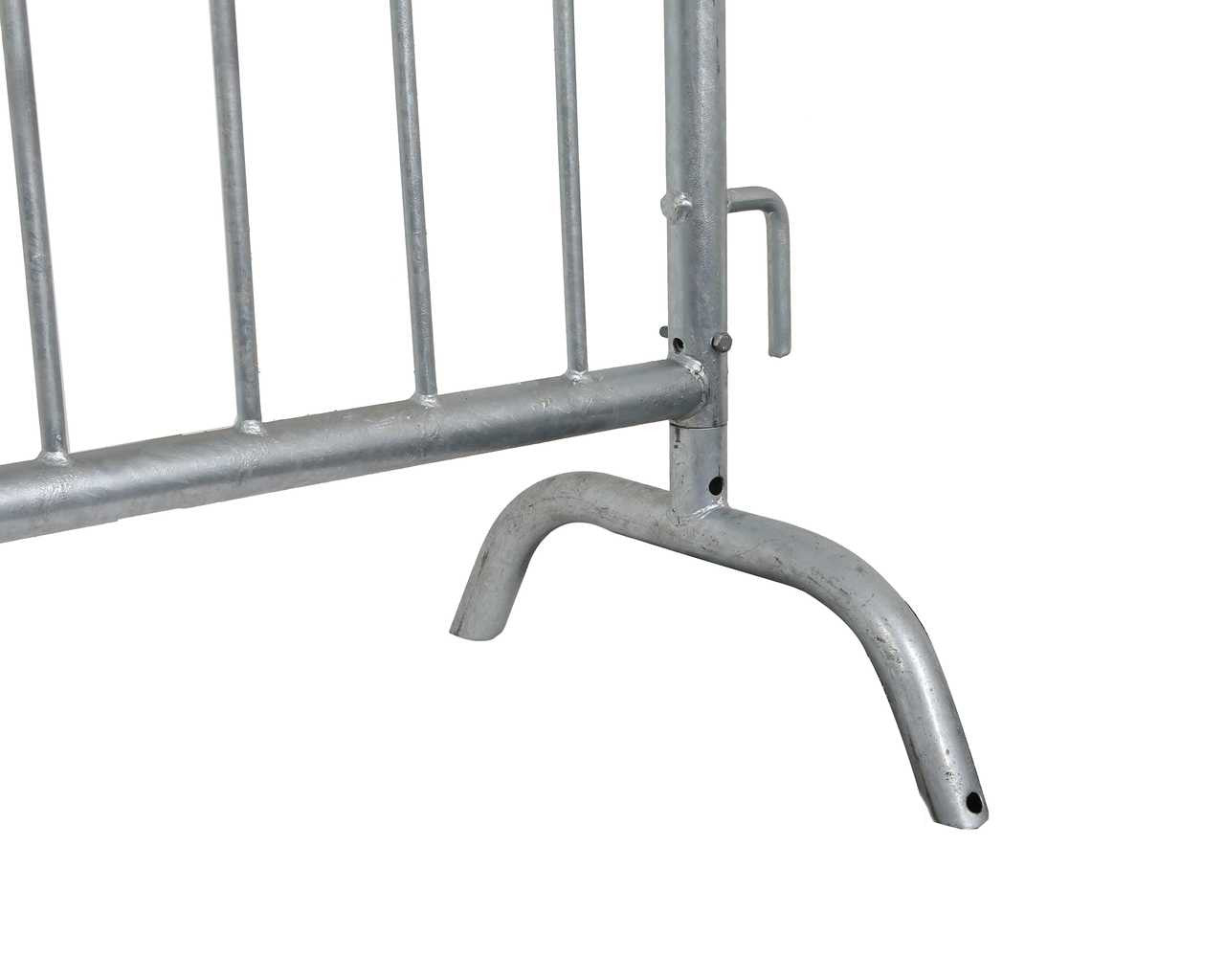 6.5 Foot Heavy Duty Steel Barricades with Bridge Bases | Crowd Control Barriers Steel Barricades Epic Crowd Control