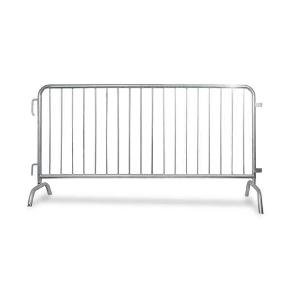 6.5 Foot Heavy Duty Steel Barricades with Bridge Bases | Crowd Control Barriers Steel Barricades Epic Crowd Control