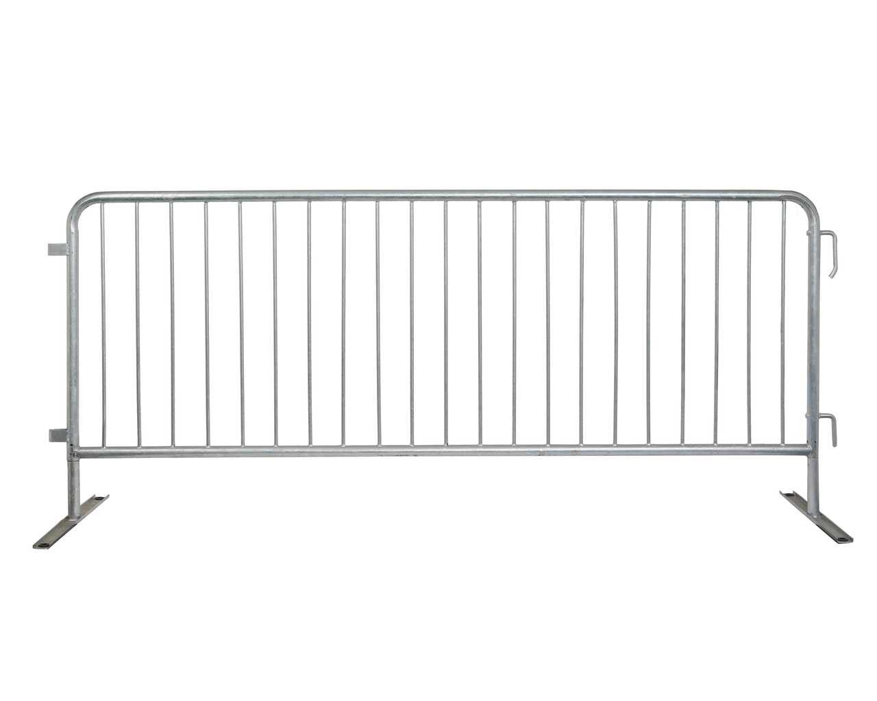 6.5 Foot Heavy Duty Steel Barricades with Flat Bases | Crowd Control Steel Barriers Steel Barricades Epic Crowd Control