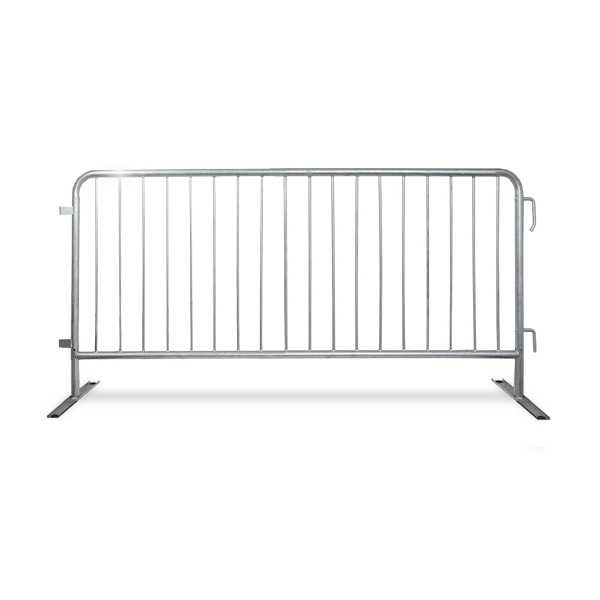 6.5 Foot Heavy Duty Steel Barricades with Flat Bases | Crowd Control Steel Barriers Steel Barricades Epic Crowd Control