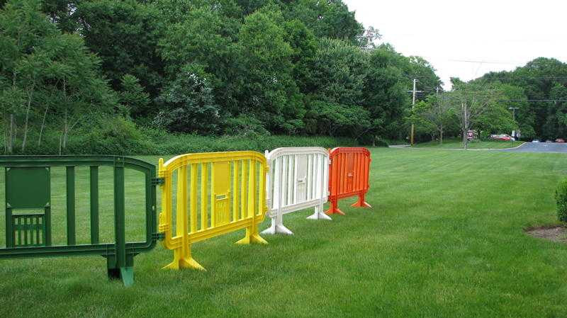 6.5 Foot Movit Plastic Barricades | Green Movit & GuideMaster Plastic Barriers Epic Crowd Control