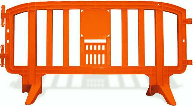 6.5 Foot Movit Plastic Barricades | Orange Movit & GuideMaster Plastic Barriers Epic Crowd Control