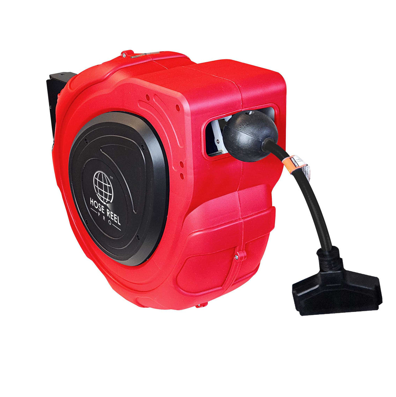 65 Ft Retractable Extension cord Reel - Red Retractable Hoses and Cords Epic Crowd Control