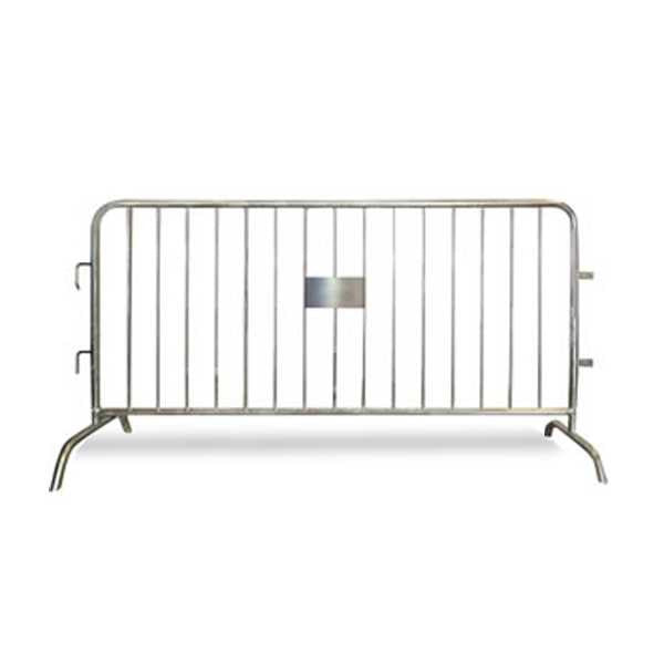 7 ft Heavy Duty Steel Crowd Control Barricades with Bridge Bases Steel Barricades Epic Crowd Control