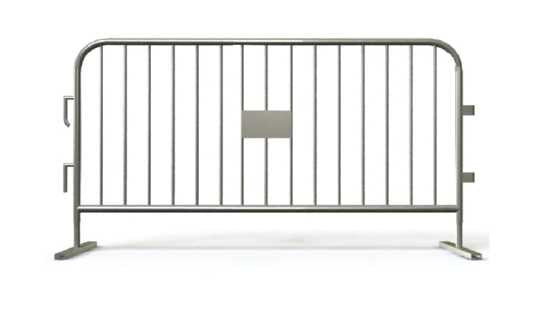 7 ft Heavy Duty Steel Crowd Control Barricades with Bridge Bases Steel Barricades Epic Crowd Control