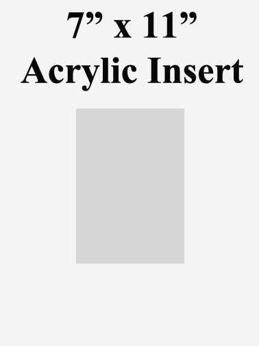 7" x 11" Acrylic Sign Frame Insert Home Epic Crowd Control