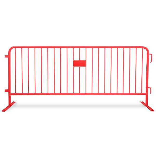 8.5 Ft Blue Steel Crowd Control Barricades with Flat Bases | Heavy Duty Steel Barriers Steel Barricades Epic Crowd Control