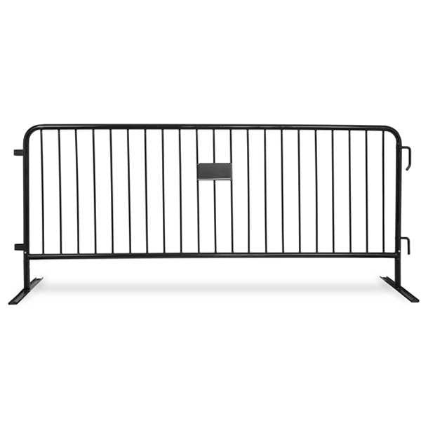 8.5 Ft Blue Steel Crowd Control Barricades with Flat Bases | Heavy Duty Steel Barriers Steel Barricades Epic Crowd Control
