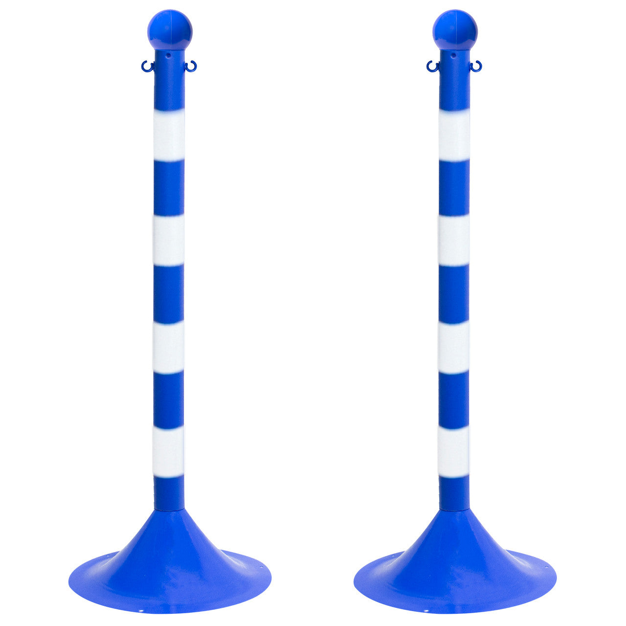 Striped Plastic Stanchion Post 2" O.D.