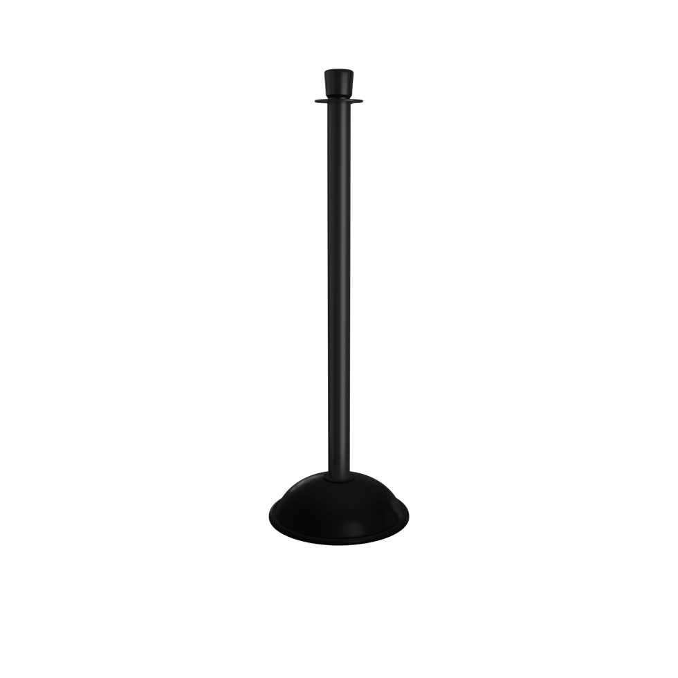 Black Elegance Crown Top Stanchion Dome Base