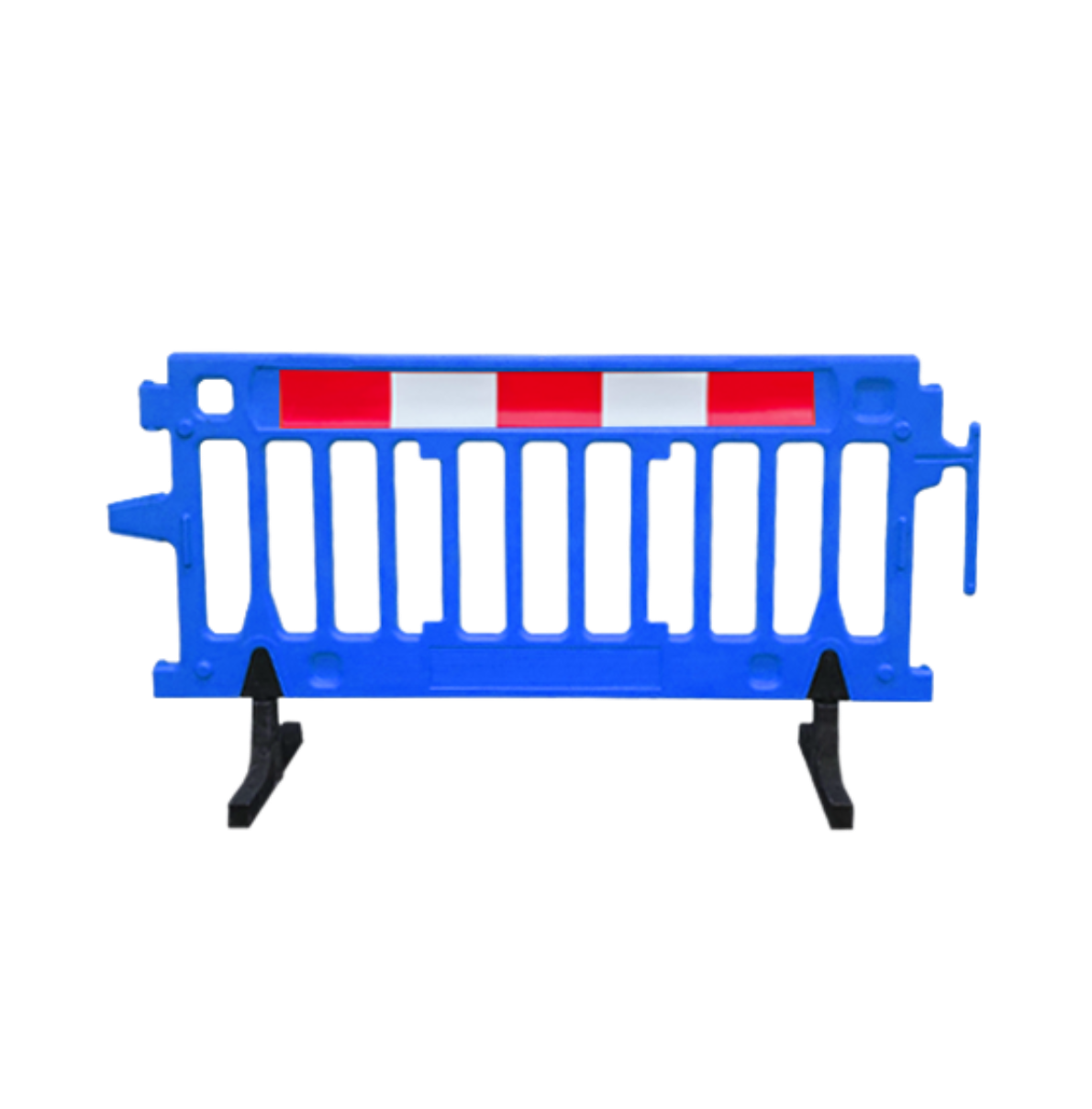 6.5 FT Plastic Crowd Control Barriers | Blue Crowd Pro Reflective