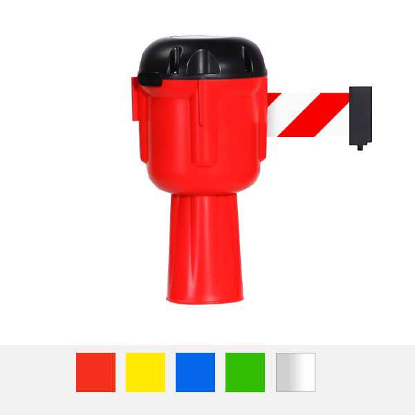 Cone Mounted Retractable Belt Barrier | 15, 20, 25, 30, 40 Foot Stanchion Belt Stanchions Epic Crowd Control