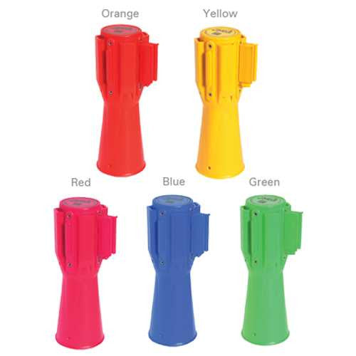 Cone Pro - Green Finish Retractable Belt Stanchion Receiver Stanchions Epic Crowd Control