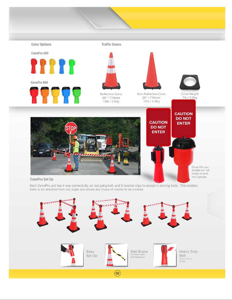 Cone Pro - Green Finish Retractable Belt Stanchion Receiver Stanchions Epic Crowd Control