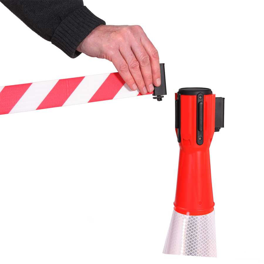 Cone Pro - Green Finish Retractable Belt Stanchion Receiver Stanchions Epic Crowd Control