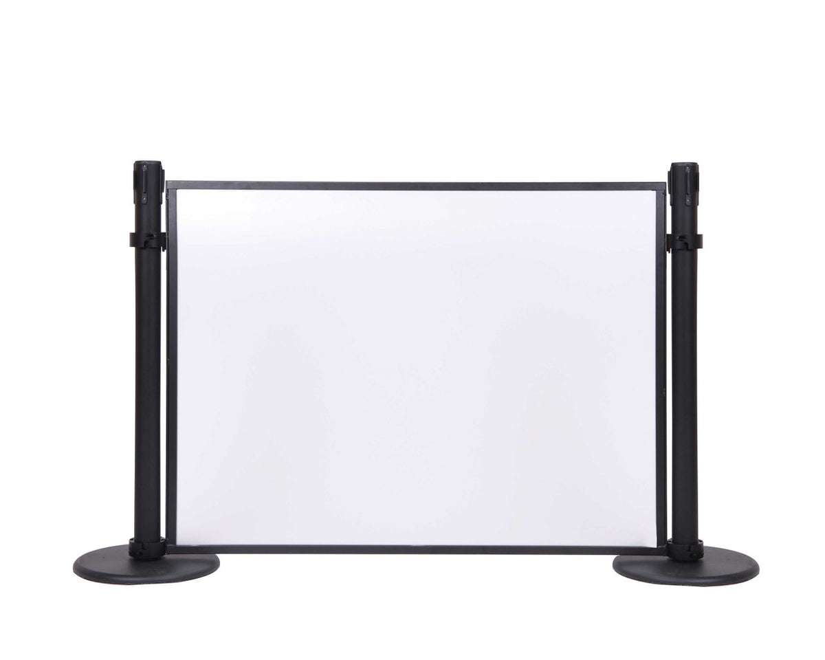 Control Panel Feet 4 Black Stanchino Display Panel 4ft | EPIC Solutions