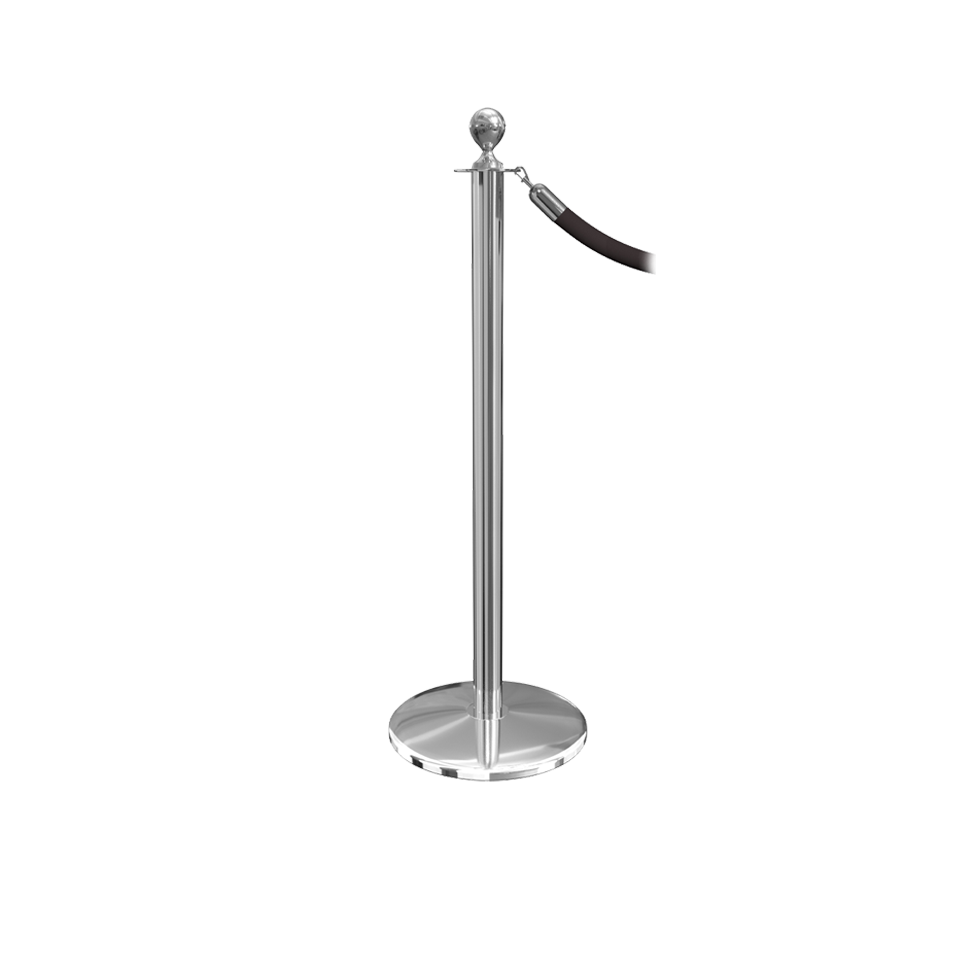 Elegance Ball Top Stanchion Post Flat Base
