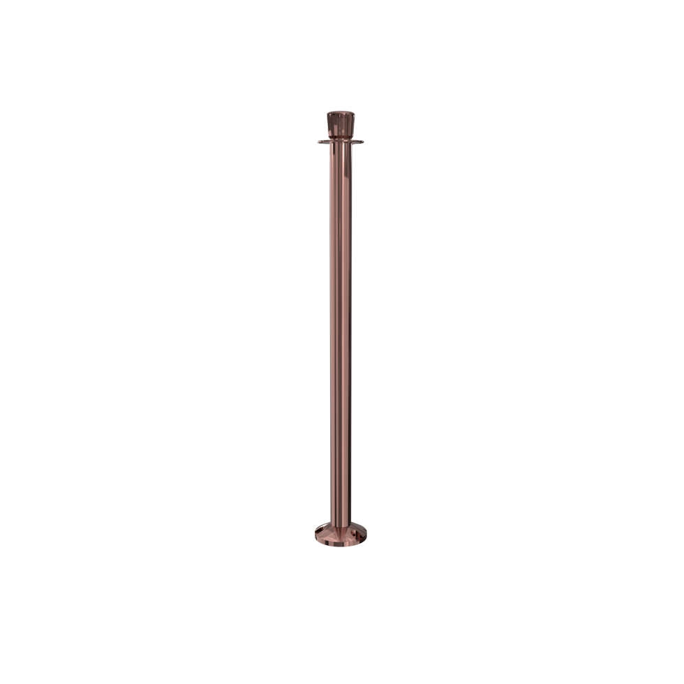 Elegance Crown Top Rope Stanchion Fixed Base | Antique Copper Finish