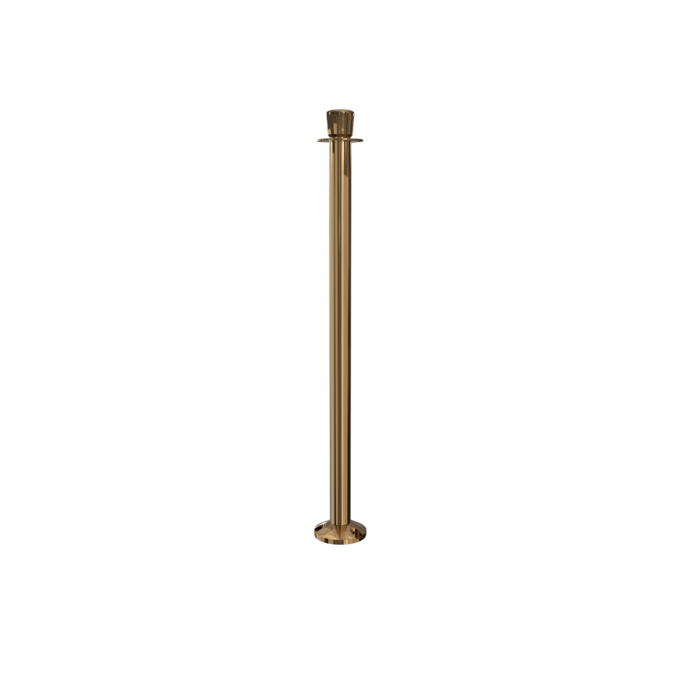 Elegance Crown Top Rope Stanchion Fixed Base | English Antique Finish