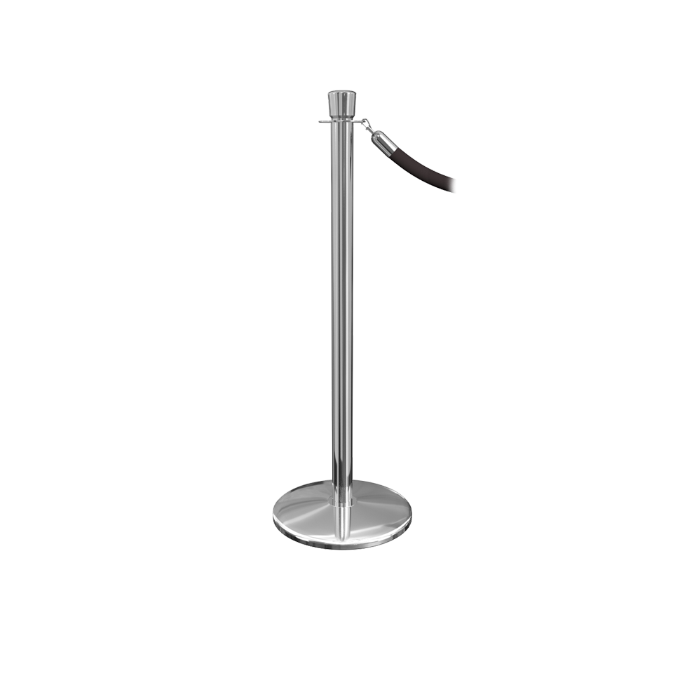 Elegance Crown Top Stanchion Flat Base