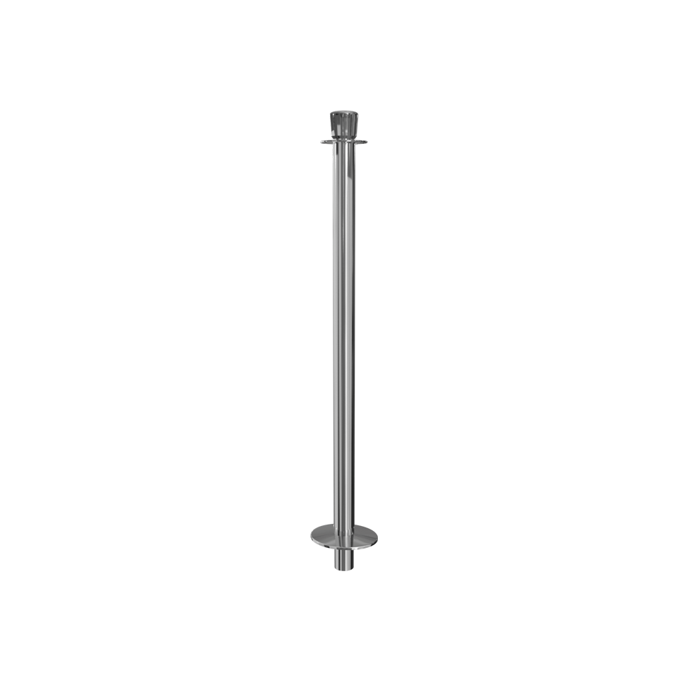 Elegance Crown Top Rope Stanchion Removable Base | Polished Stainless
