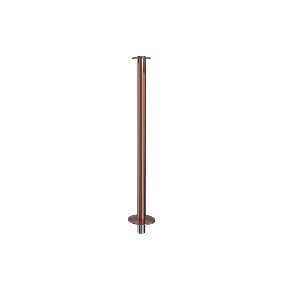 Elegance Flat Top Rope Stanchion Removable Base | Antique Copper