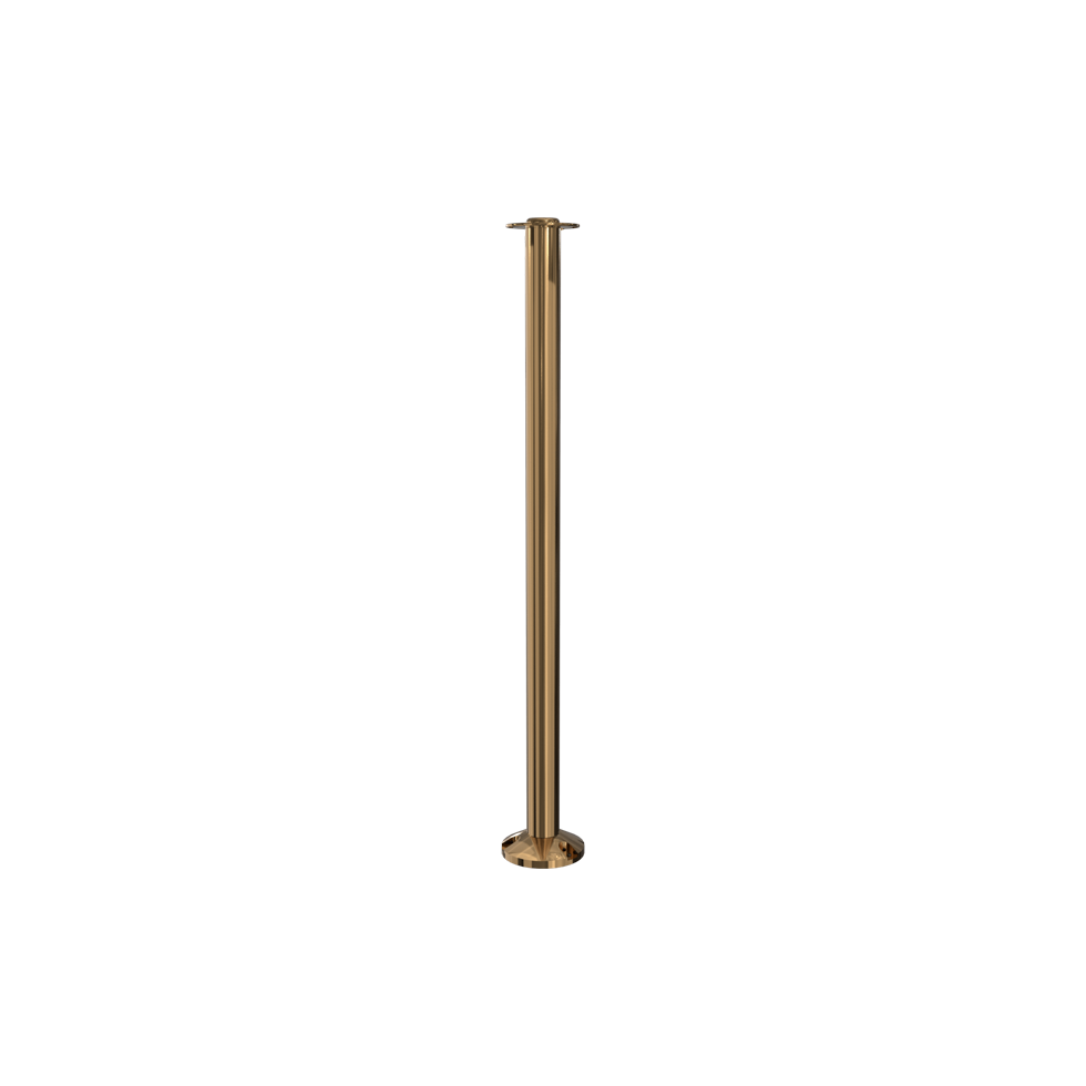 Elegance Flat Top Rope Stanchion Fixed Base | English Antique Finish