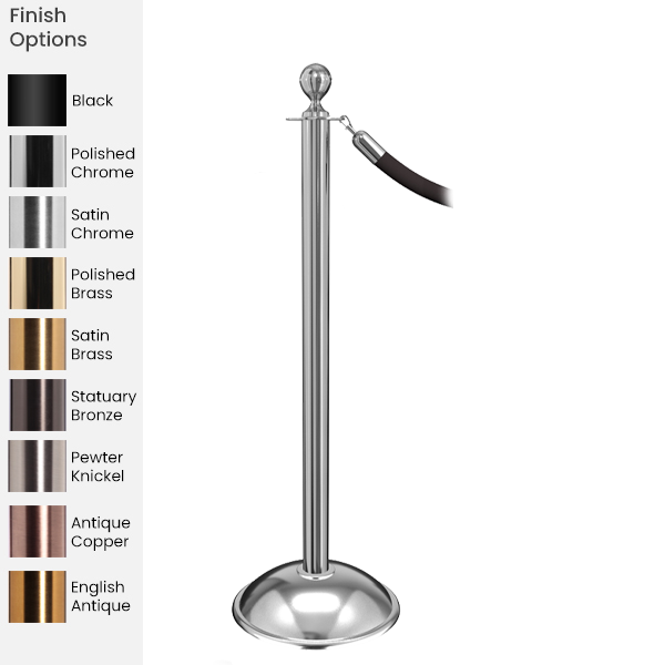 Ball Top Rope Stanchion Dome Base - Elegance Series