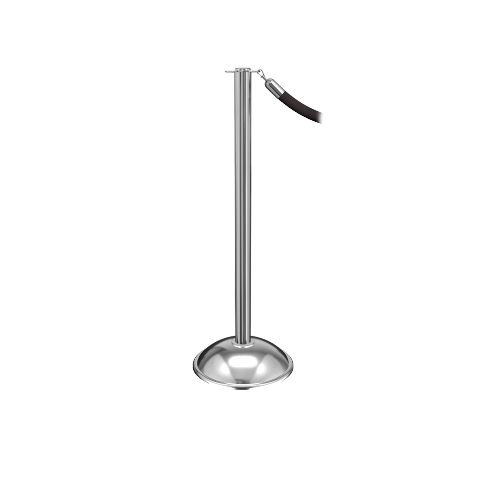 Elegance Flat Rope Stanchion with Dome Base