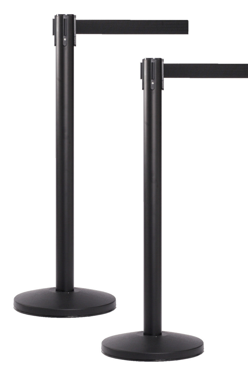 Retractable Belt Stanchions - 2 Bundle Kit Belt Barriers