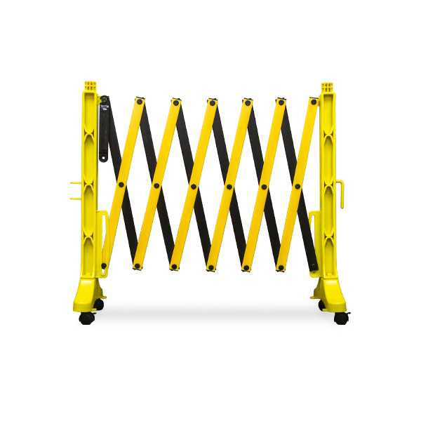 FlexMaster Expanding Barricades 11 Foot | Yellow / Black Expandable Barricades Epic Crowd Control