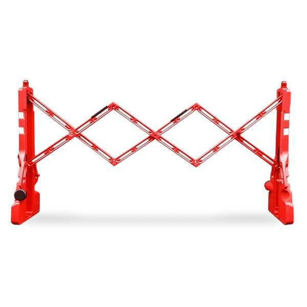FlexMaster Expanding Barricades 7.5 Foot | Red Expandable Barricades Epic Crowd Control