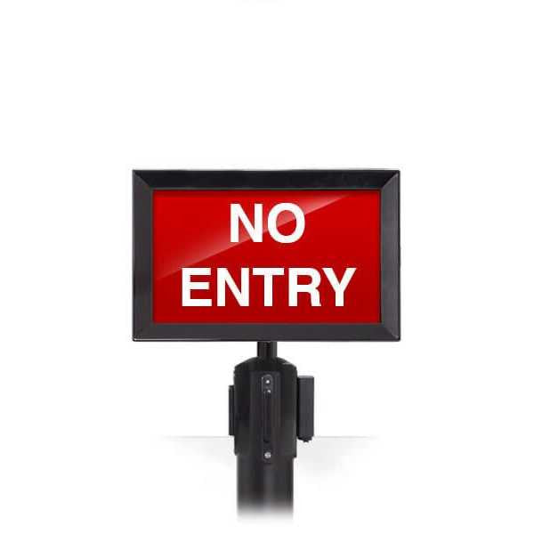 Heavy Duty Horizontal Sign Frames | Retractable Belt Stanchions Stanchion Signs Epic Crowd Control
