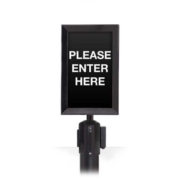Heavy Duty Vertical Sign Frames | Retractable Belt Stanchions Sign Stands & Frames Epic Crowd Control